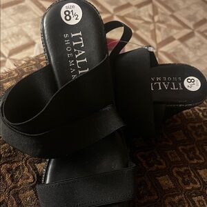 Italian Shoemakers Elegant Black Sandals
